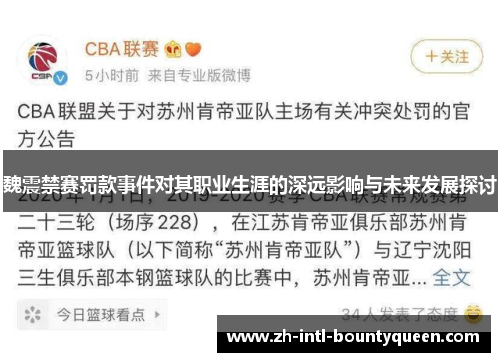 魏震禁赛罚款事件对其职业生涯的深远影响与未来发展探讨